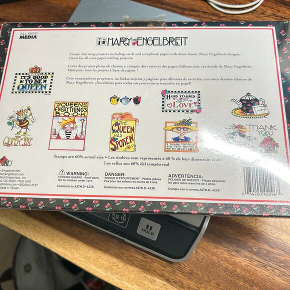 All Night Media Best of Mary Engelbreit set of 9 Rubber Stamps 4 Queen 2 - Picture 2 of 7